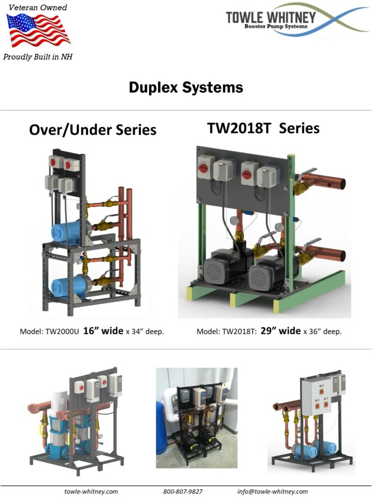 Commercial Multi-Plex VFD Water Booster Systems